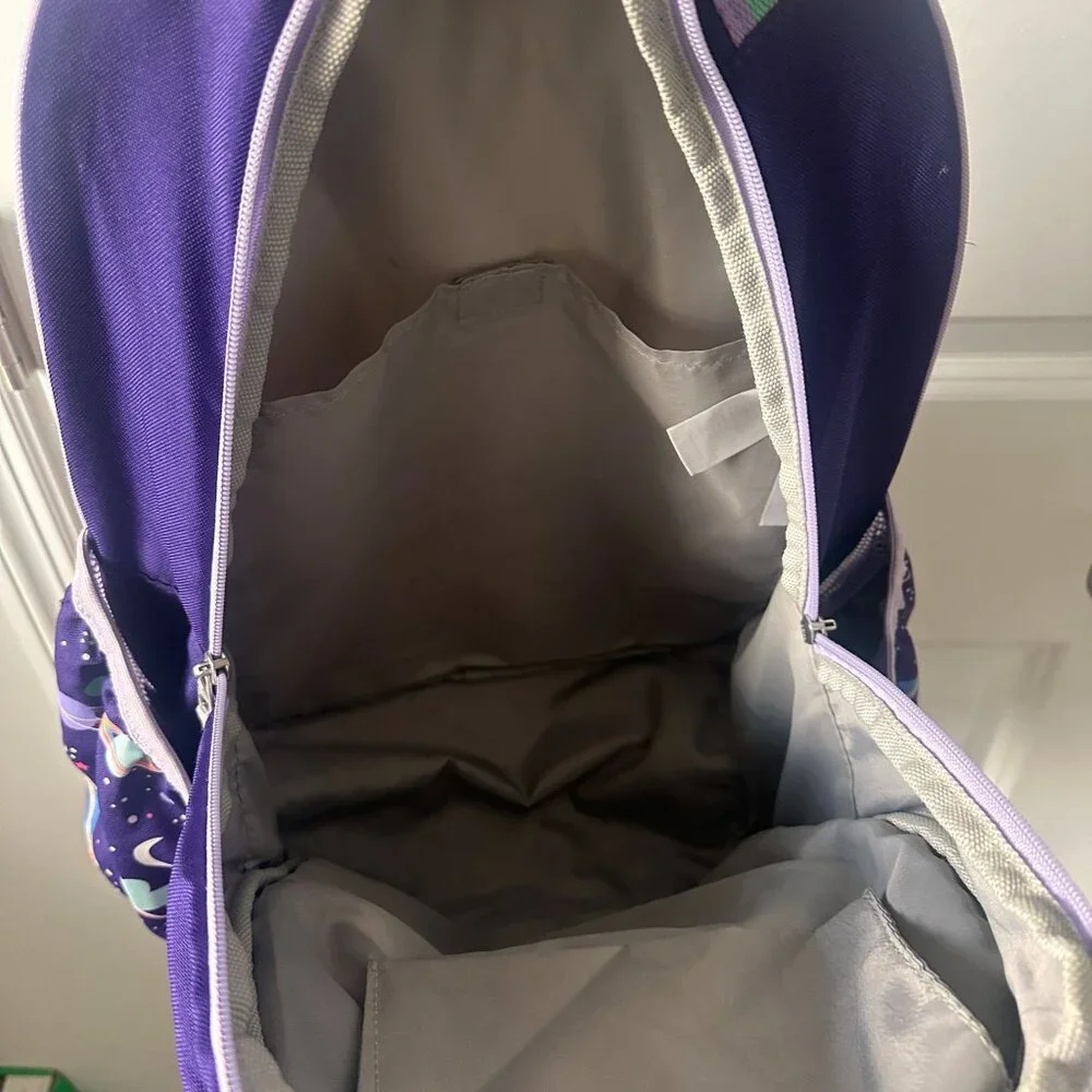Pottery Barn Kids Mackenzie Rainbow Heart Galaxy Glow-in-the-Dark Backpack Large
